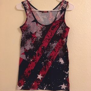 Soft American Flag Tank Top